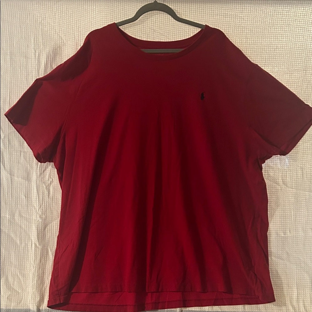Polo by Ralph Lauren Red Short Sleeve Tee with Embroidered Pony